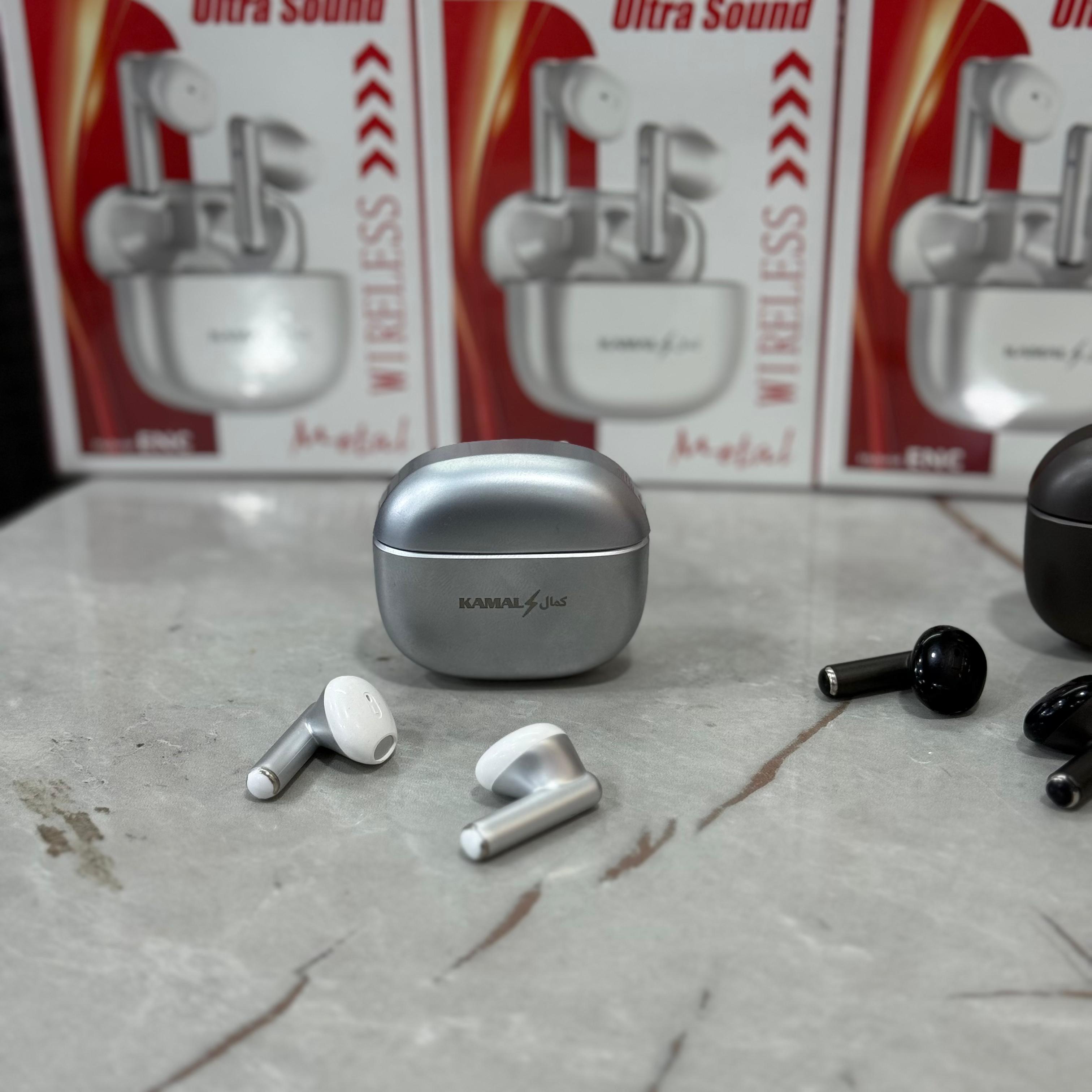Made in Dubai UltraSound Max ENC Wireless Earbuds – 28H Playtime | BT 5.4 | Metal Build | Stereo Sound | Touch Control