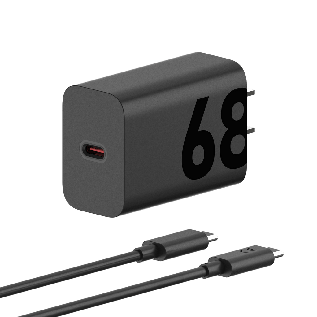 Motorola TurboPower 68W Wall Charger with 6.5 Amp USB-C Cable