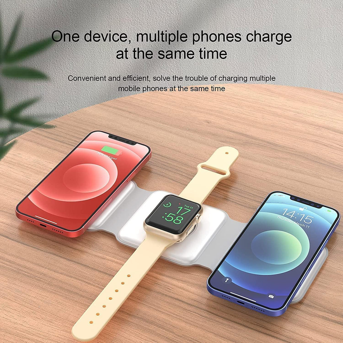 MagSafe 3 in 1 Foldable Wireless Charger 15W Charging Station | USA Lot Imported