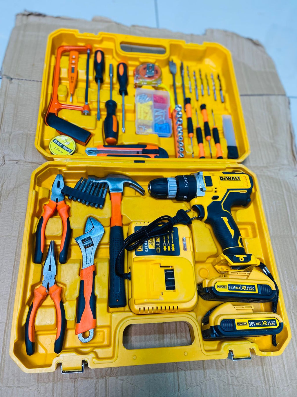 DeWalt commercial use 117 pcs drill machine set 36V