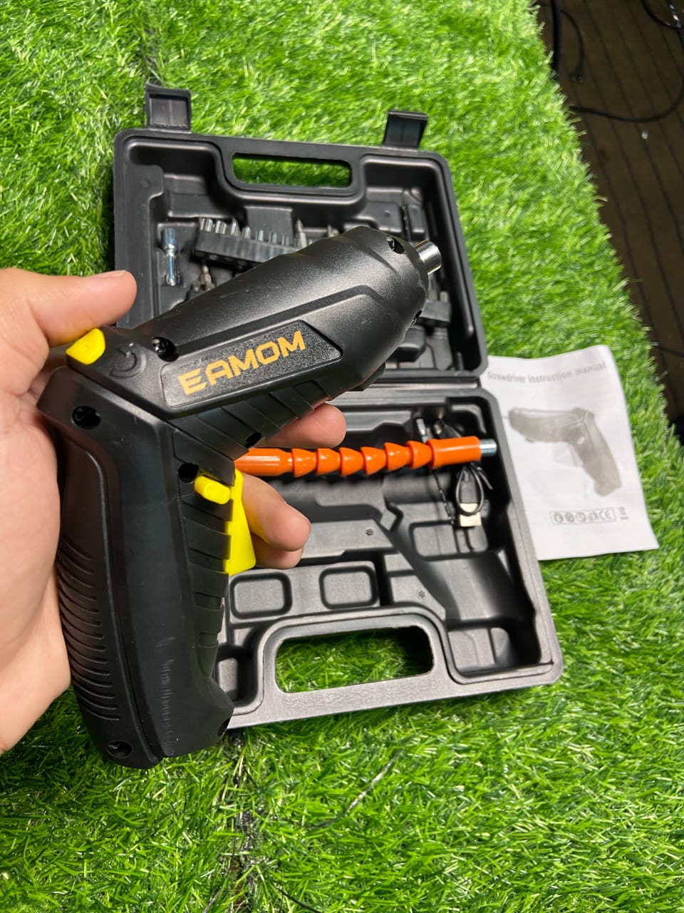 47-Piece Electric Screwdriver Set – Rechargeable Precision Repair Tool Kit (LED + Magnetic Bits)