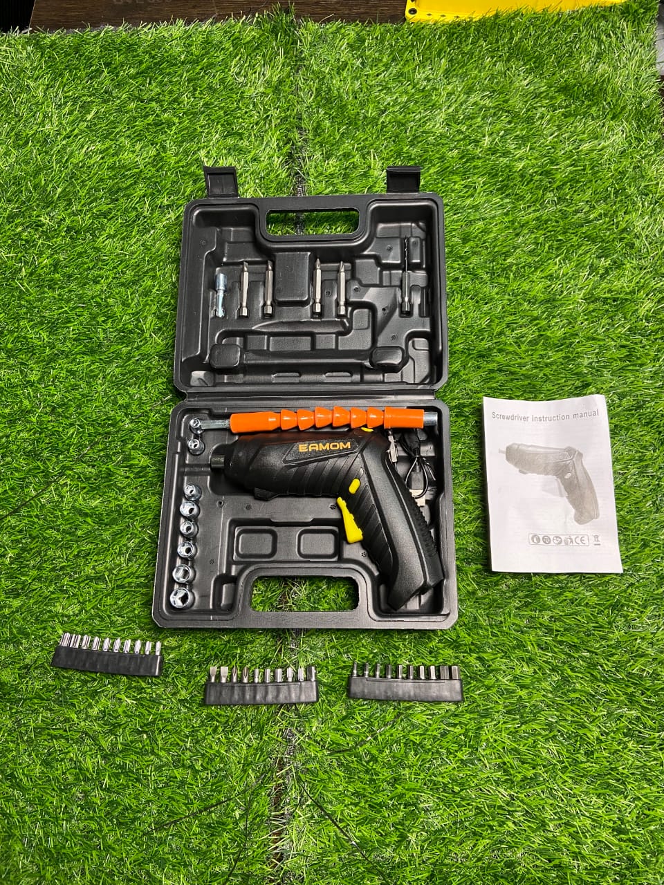 47-Piece Electric Screwdriver Set – Rechargeable Precision Repair Tool Kit (LED + Magnetic Bits)