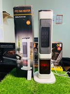 LOT 3D Flame Ceramic Heater - Instant Room Heating | Energy Efficient PTC Blower Heater for Winter