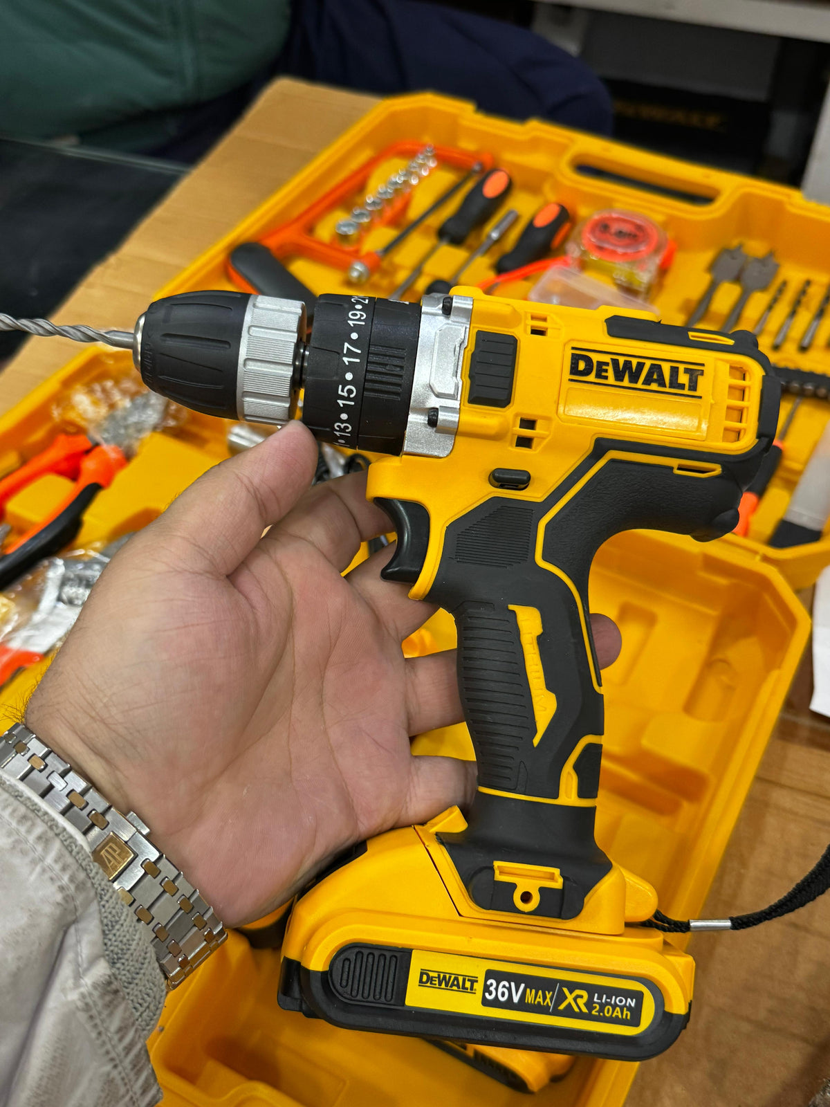 Dewalt 117 Pieces Powerful Drill Tools Box 36V Lot Imported