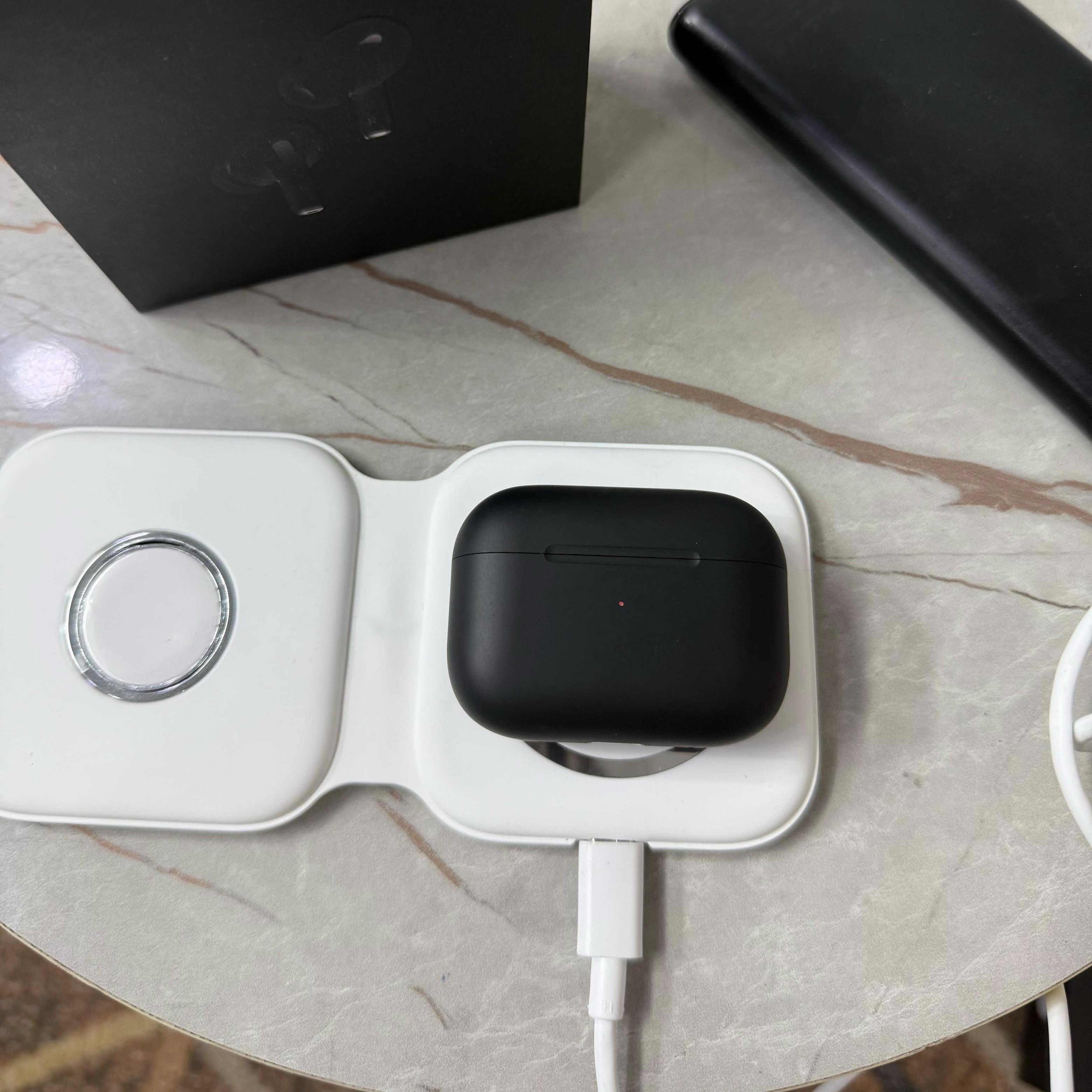 Made in USA AirPods Pro 2nd Gen (Black) – Latest Generation with MagSafe Charging Case (USB-C), Active Noise Cancelling & Spatial Audio