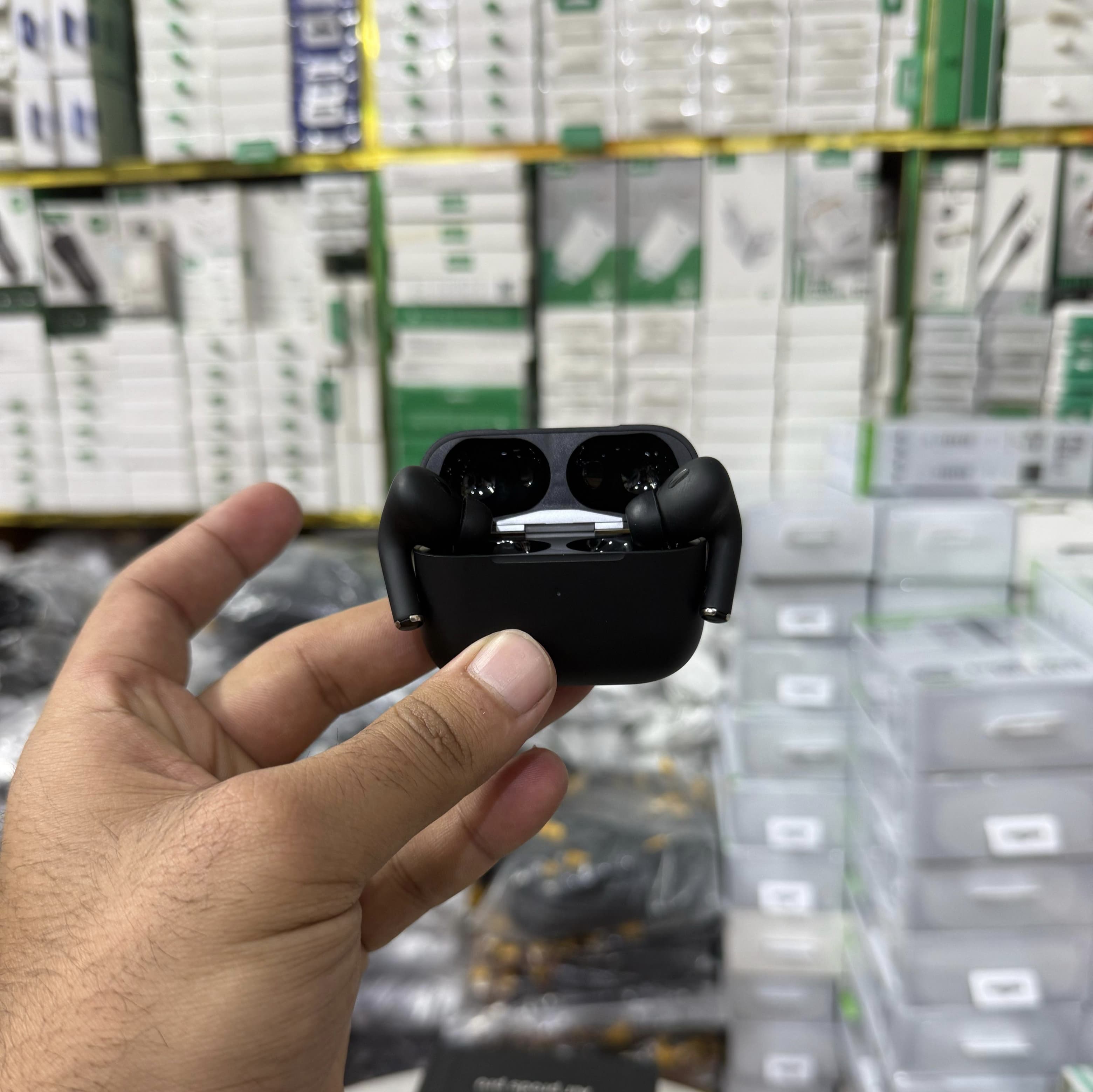 Made in USA AirPods Pro 2nd Gen (Black) – Latest Generation with MagSafe Charging Case (USB-C), Active Noise Cancelling & Spatial Audio