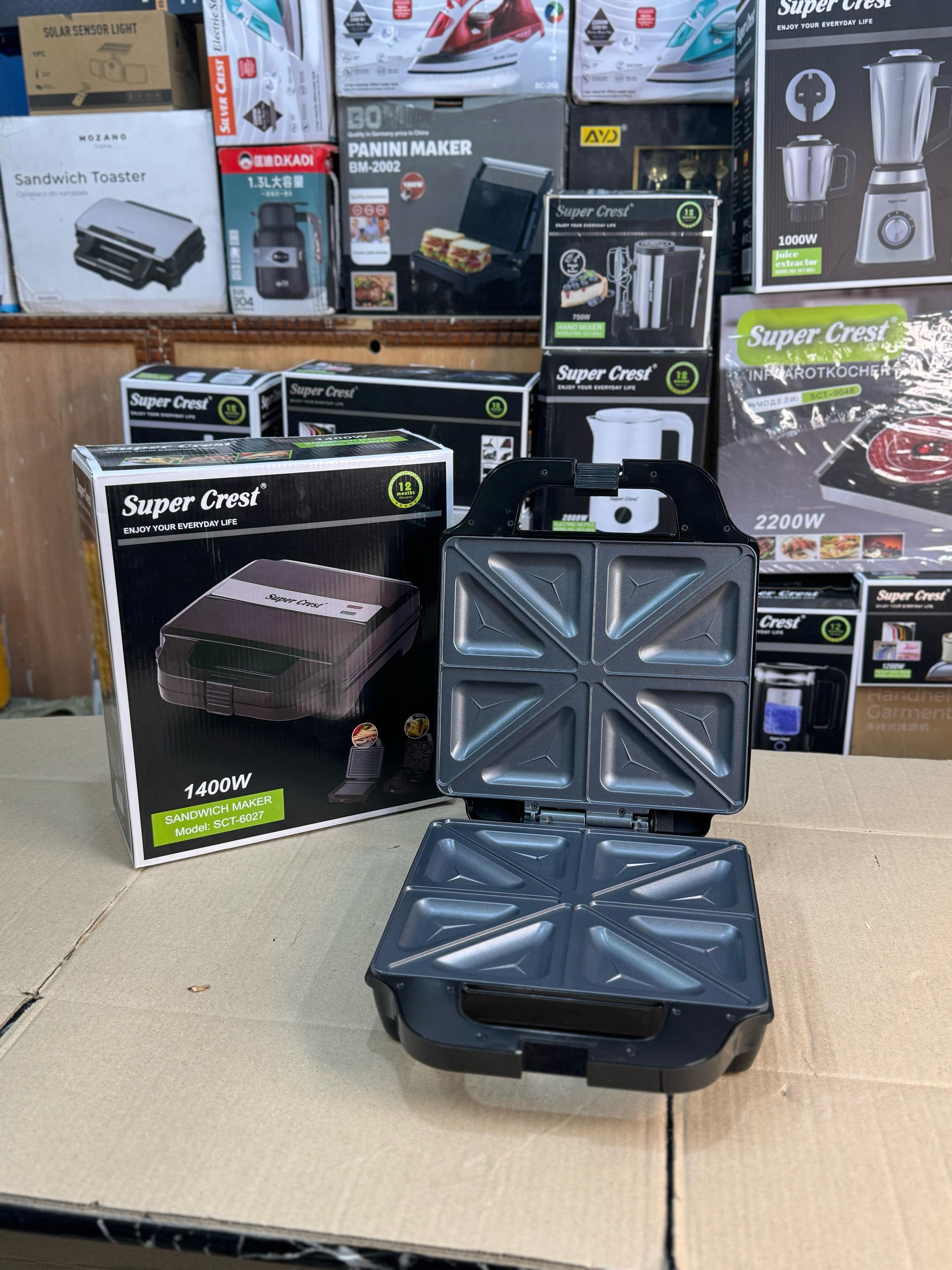 SUPER CREST Germany 8 slice sandwich maker