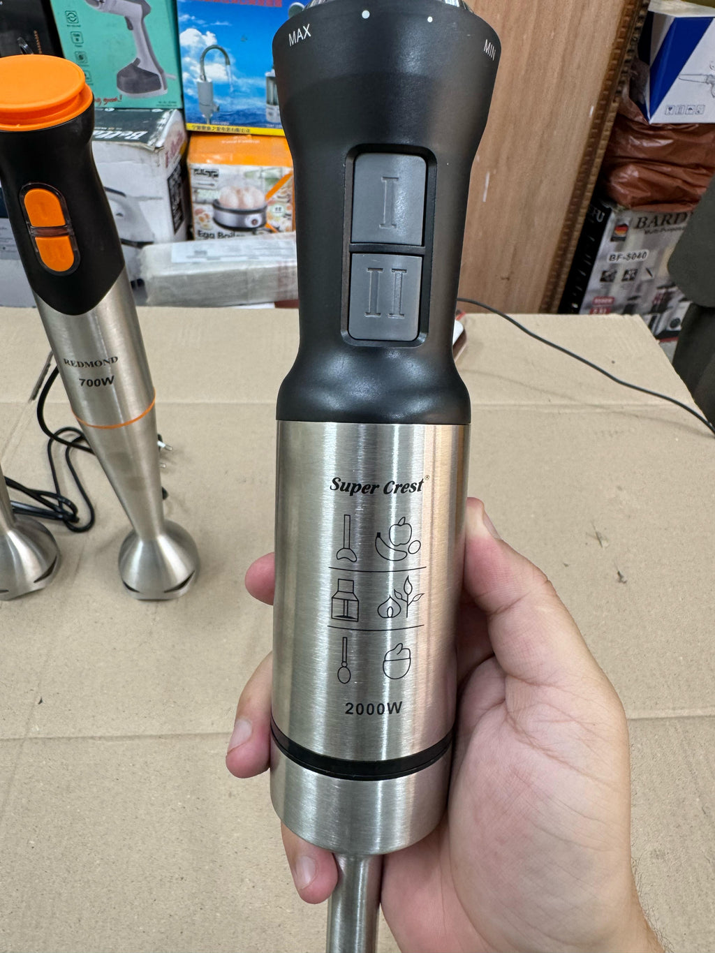 super crest , Kolax , Redmond hand blender