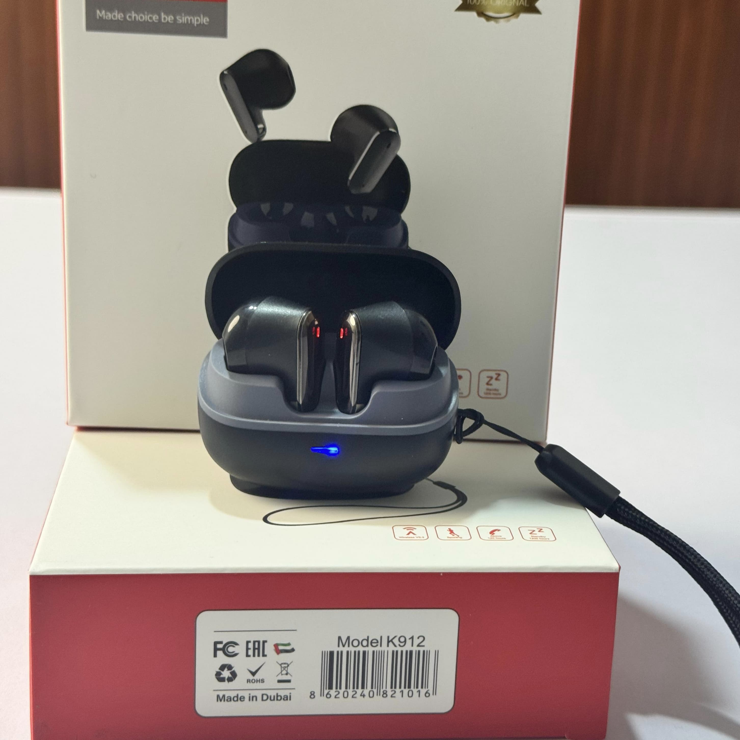 Made in Dubai Wireless Spy Gaming ANC/ENC Earbuds | Hi-Fi Sound | Touch Control | Long Battery Life