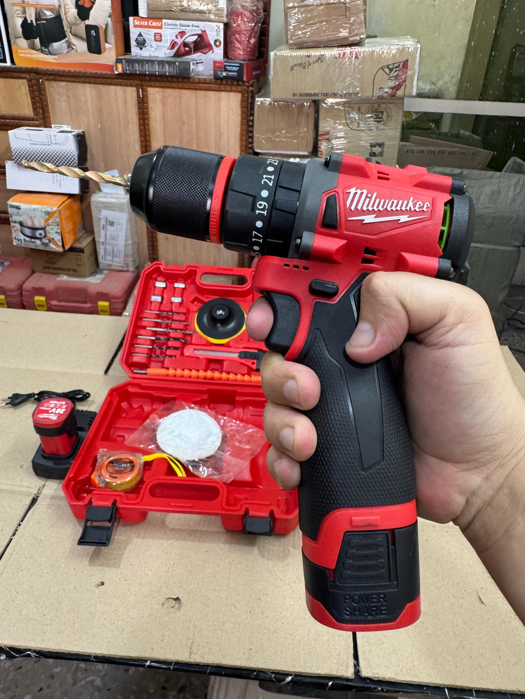 Milwakee Brushless 28V Drill machine with Toolkit