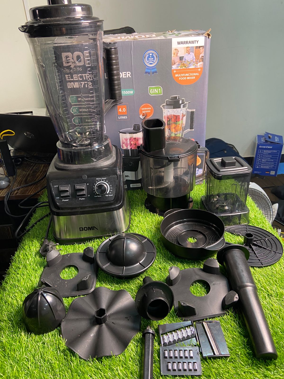 Boma 6-in-1 Power Blender 1500W – Crush Ice, Grind & Blend Like a Pro