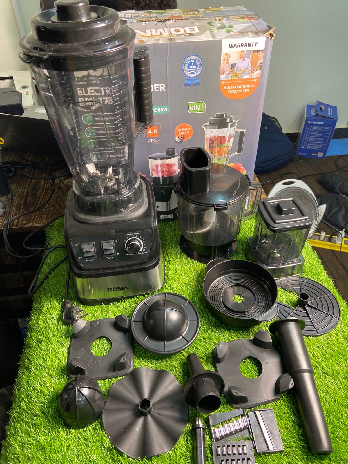 Boma 6-in-1 Power Blender 1500W – Crush Ice, Grind & Blend Like a Pro