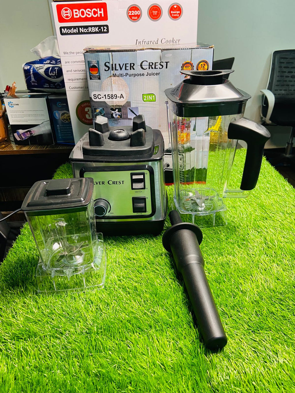 Silver Crest 2-in-1 Heavy Duty Blender & Grinder – 2L Family Jar