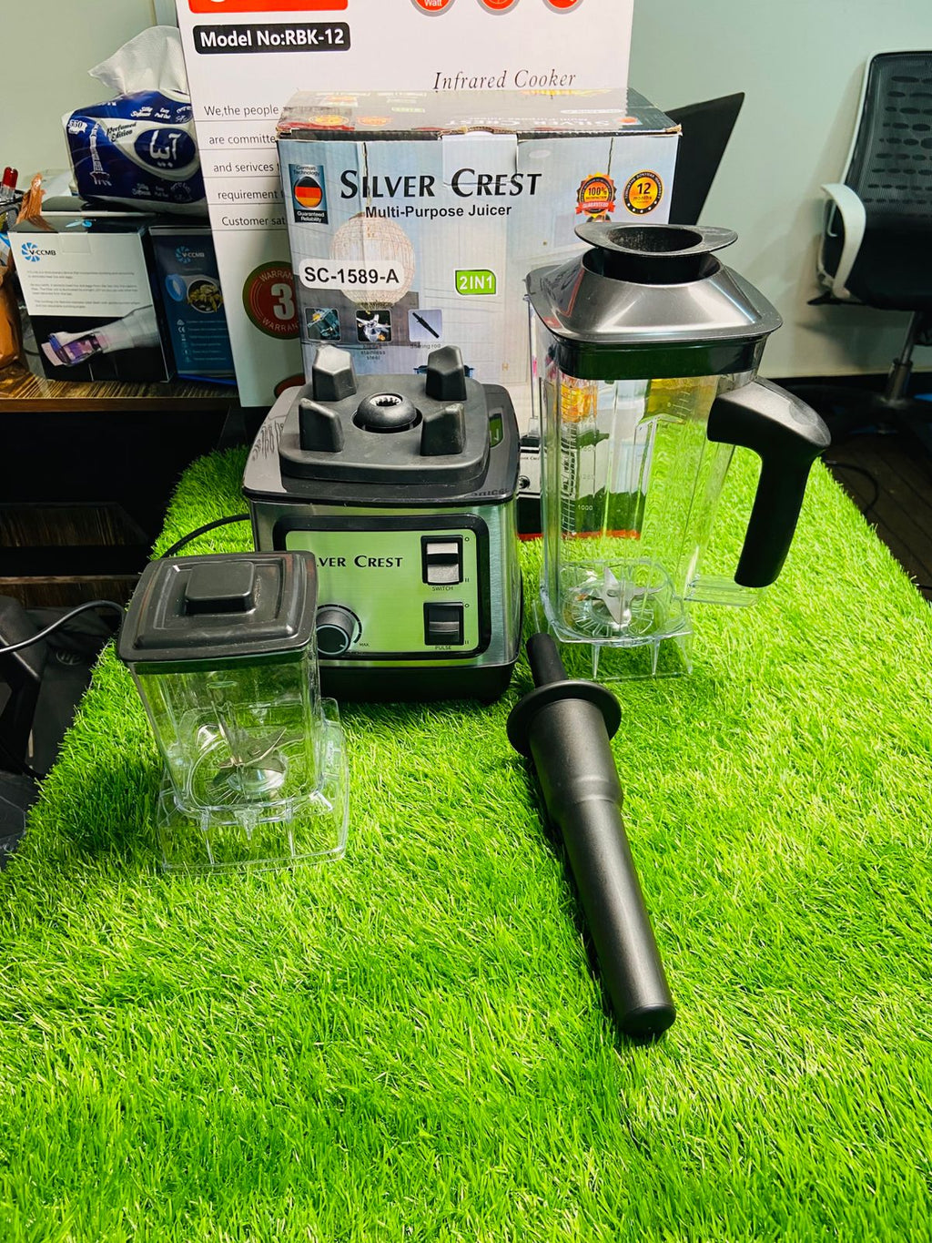 Silver Crest 2-in-1 Heavy Duty Blender & Grinder – 2L Family Jar