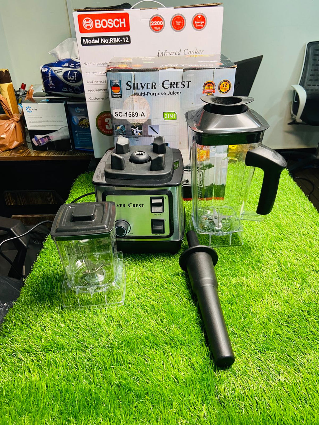 Silver Crest 2-in-1 Heavy Duty Blender & Grinder – 2L Family Jar