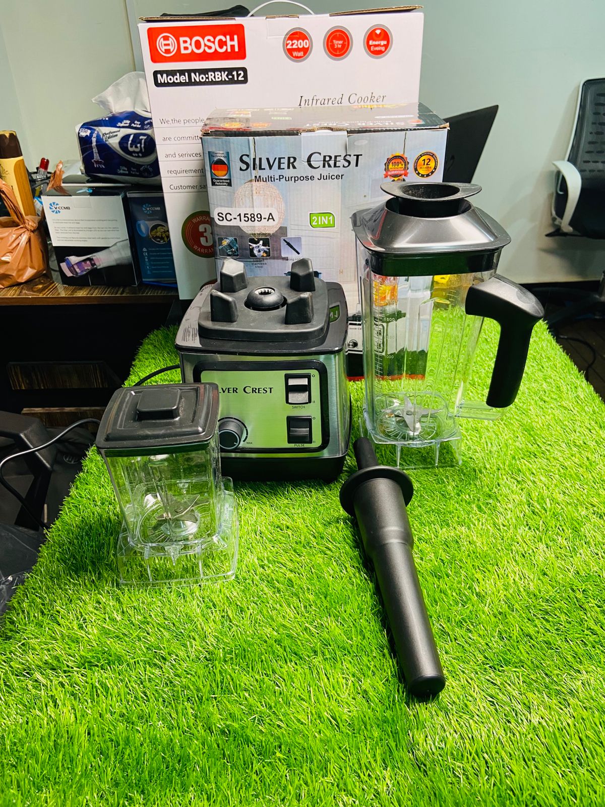 Silver Crest 2-in-1 Heavy Duty Blender & Grinder – 2L Family Jar