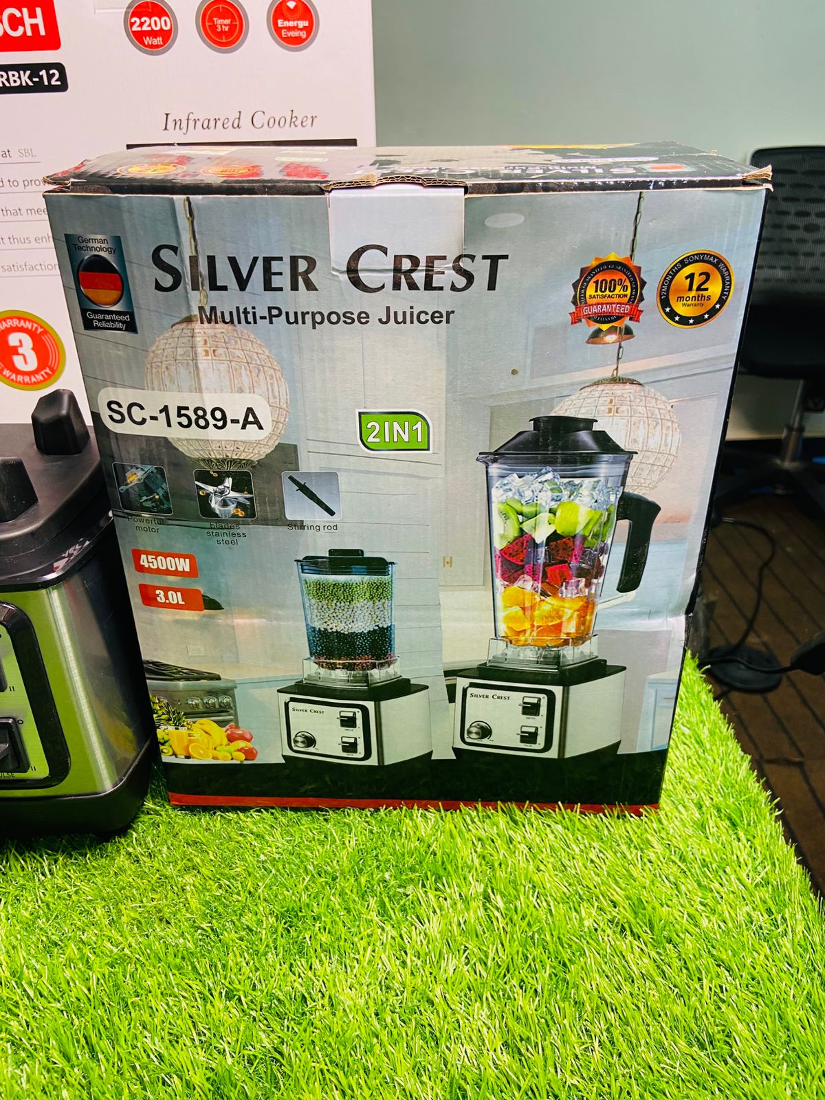 Silver Crest 2-in-1 Heavy Duty Blender & Grinder – 2L Family Jar