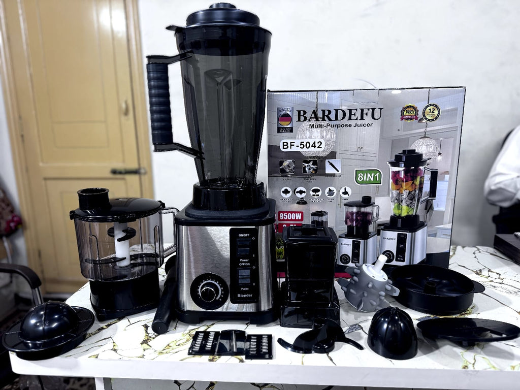 8-in-1 Pro Blender 9500W – Chop, Blend, Juice & Grind in Seconds
