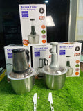 Silver Crest 2-in-1 Electric & Manual Chopper – Chop Faster, Cook Smarter