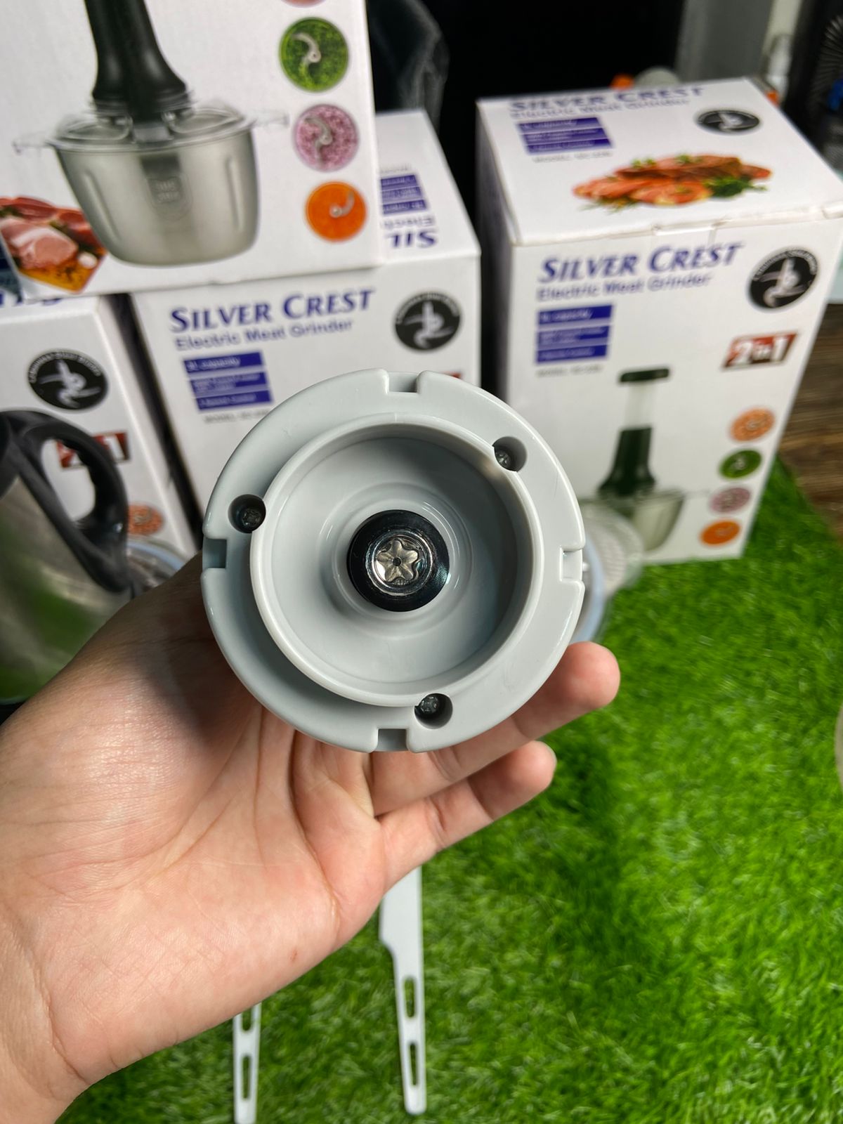 Silver Crest 2-in-1 Electric & Manual Chopper – Chop Faster, Cook Smarter