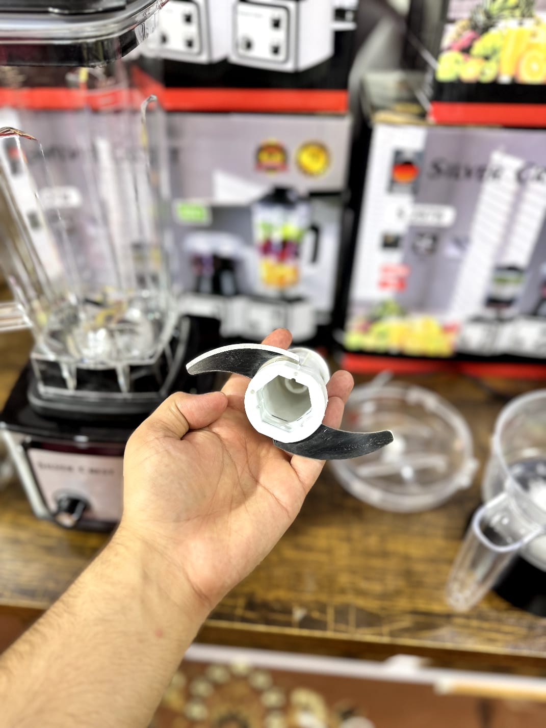 Silver Crest S.2878 3-in-1 Blender Grinder & Juicer – 5500W High Power Kitchen Food Processor
