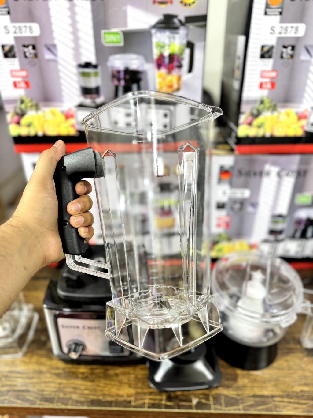 Silver Crest S.2878 3-in-1 Blender Grinder & Juicer – 5500W High Power Kitchen Food Processor