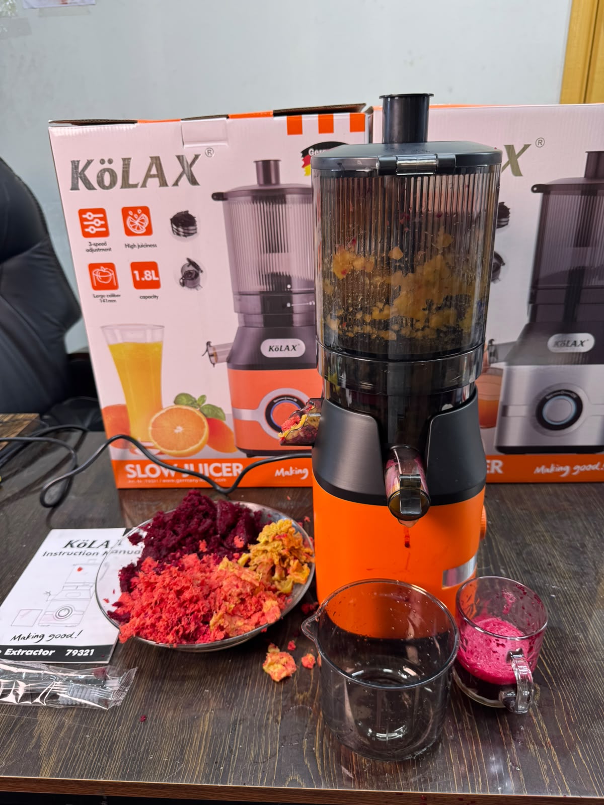 KoLAX Germany Cold Press Slow Juicer Nr.79321 (800W)