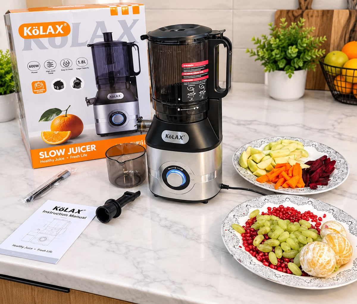 KoLAX Germany Cold Press Slow Juicer Nr.79321 (800W)