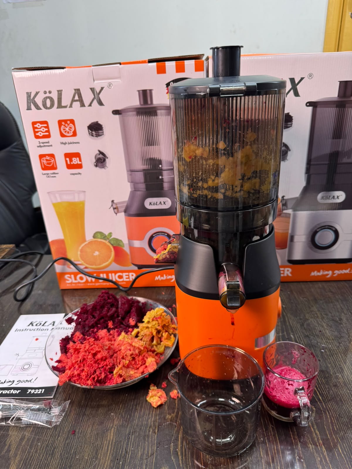 KoLAX Germany Cold Press Slow Juicer Nr.79321 (800W)