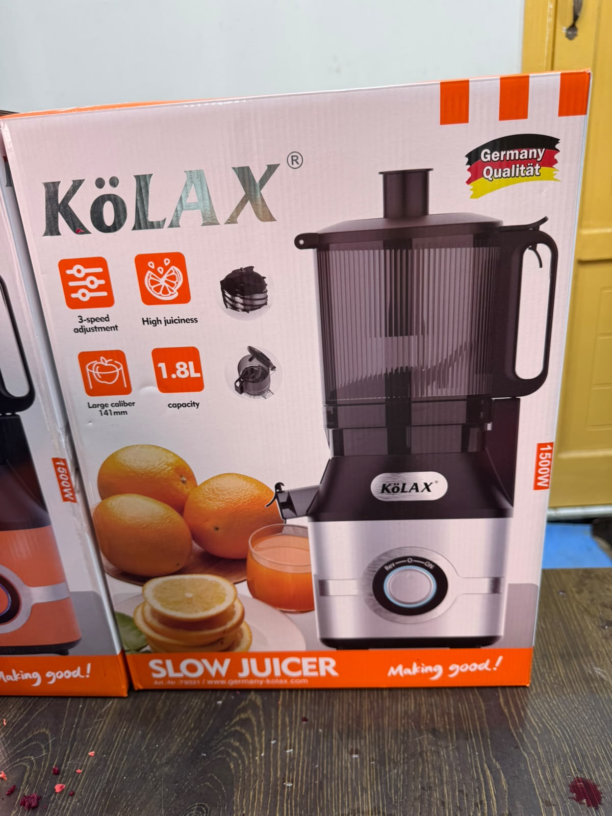 KoLAX Germany Cold Press Slow Juicer Nr.79321 (800W)