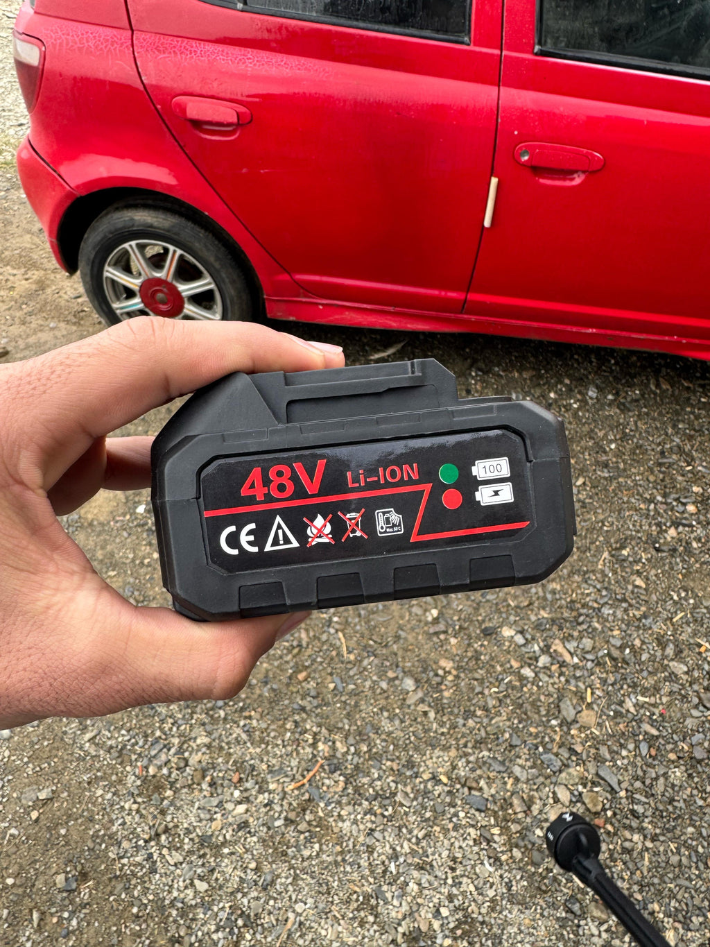 Solar & car washer 48v double battery