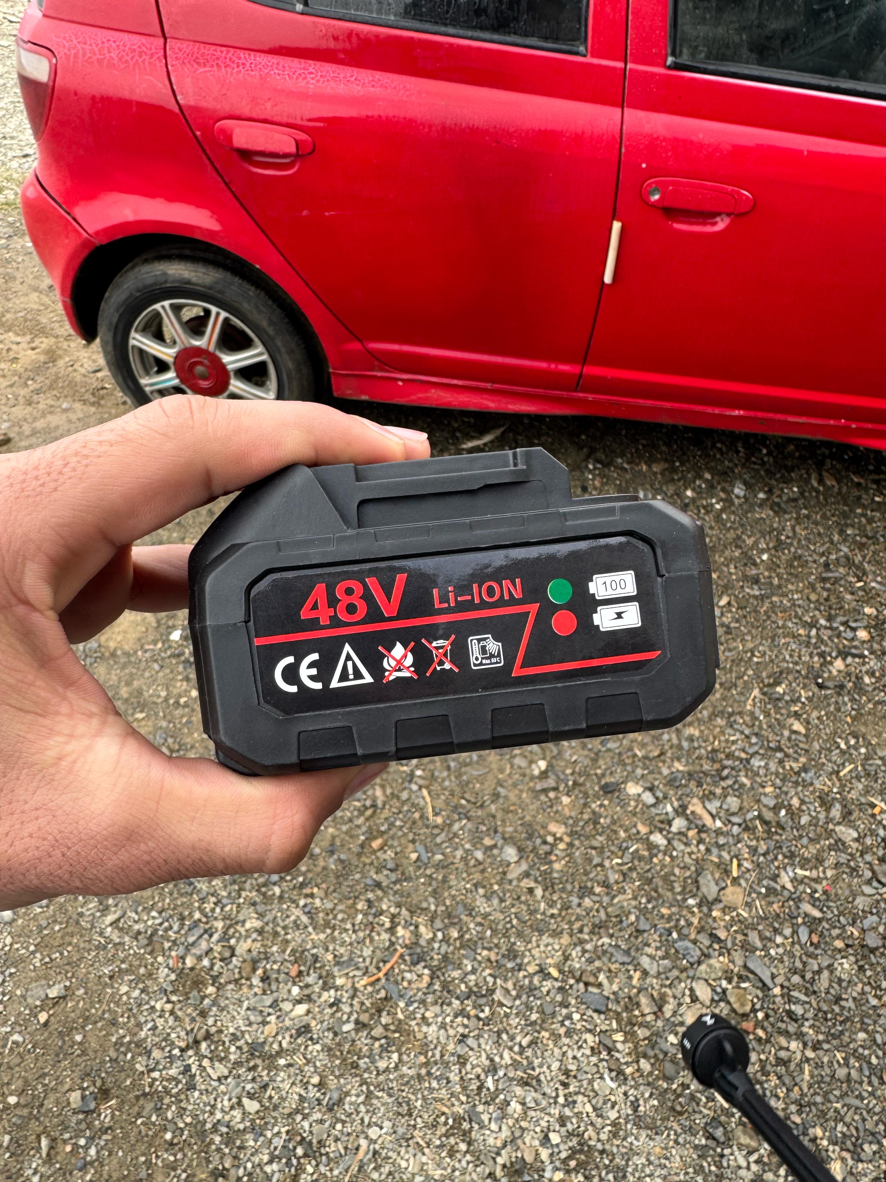 Solar & car washer 48v double battery