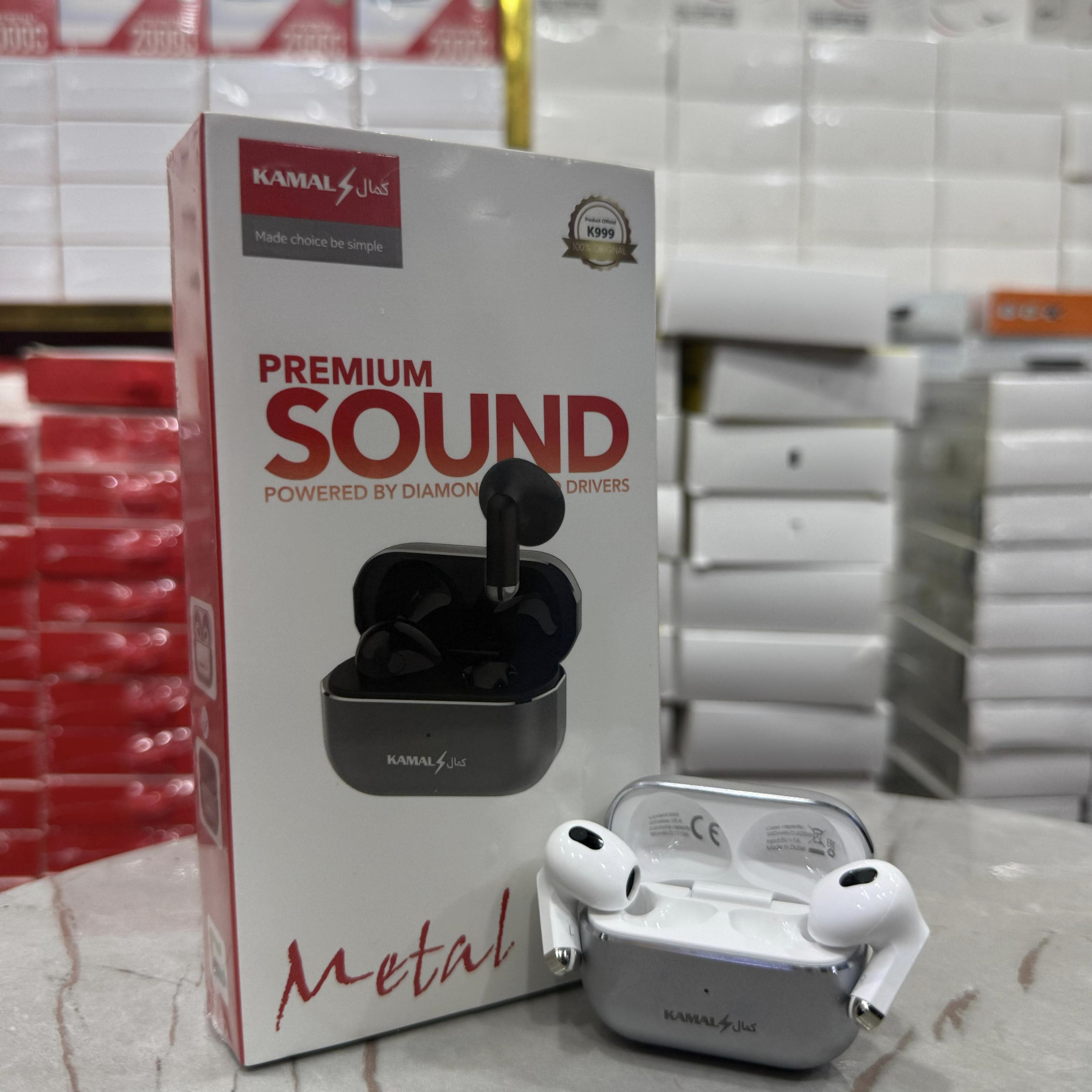 Made in Dubai Metallic Earbuds– Premium Sound, Sleek Design, Durable Build