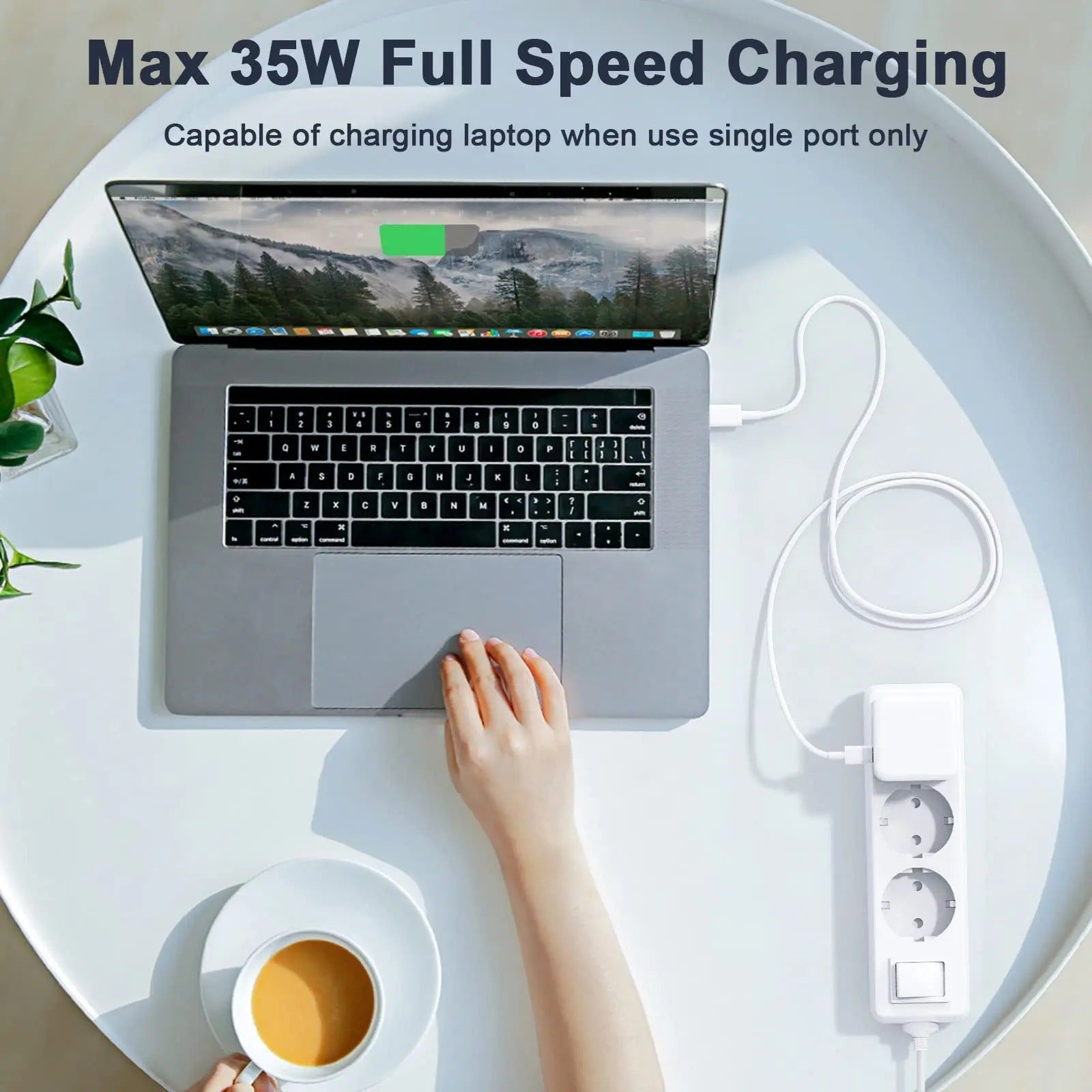 USA Lot Imported 100% Original Apple 35W Dual PD Fast Charger with Free 2 Cables