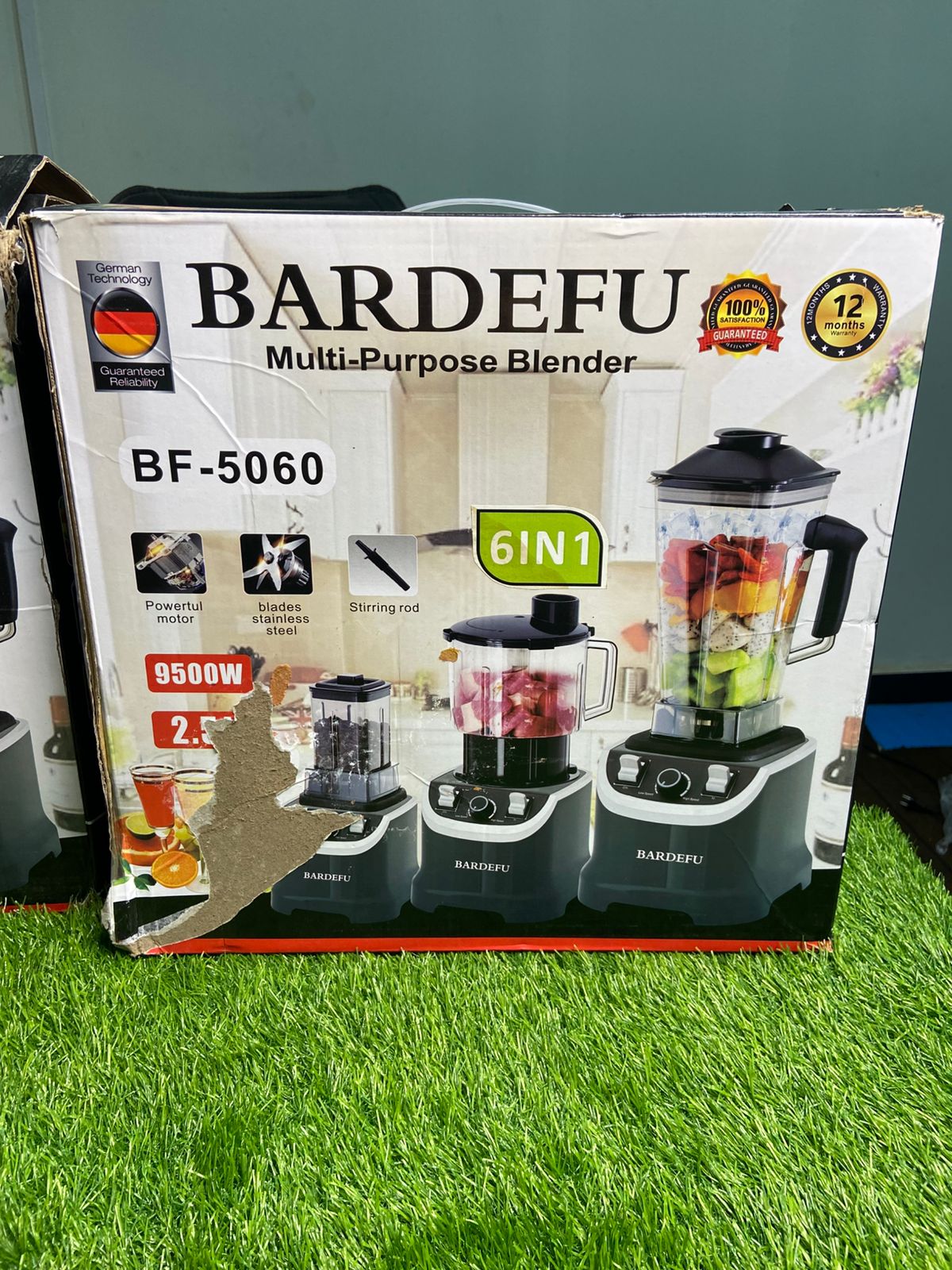 Bardefu 6-in-1 Heavy-Duty Blender & Juicer Set | Grinder, Chopper & Slicer