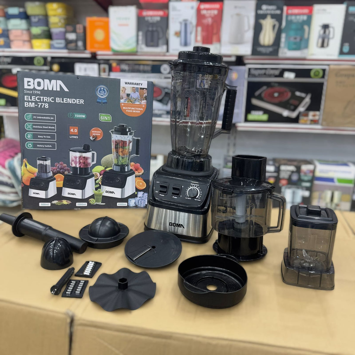 Boma 6 in 1 Electric Blender Set