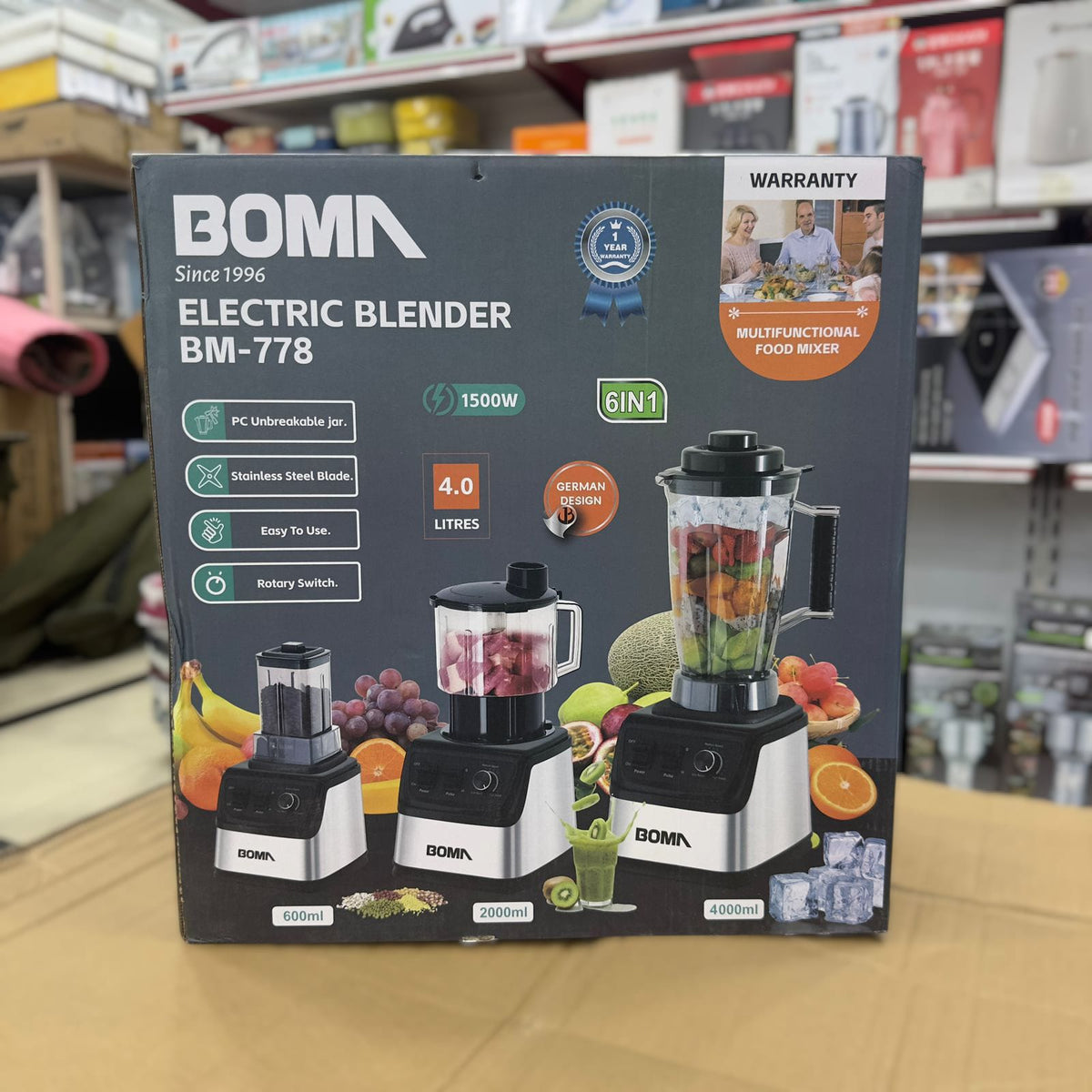 Boma 6 in 1 Electric Blender Set
