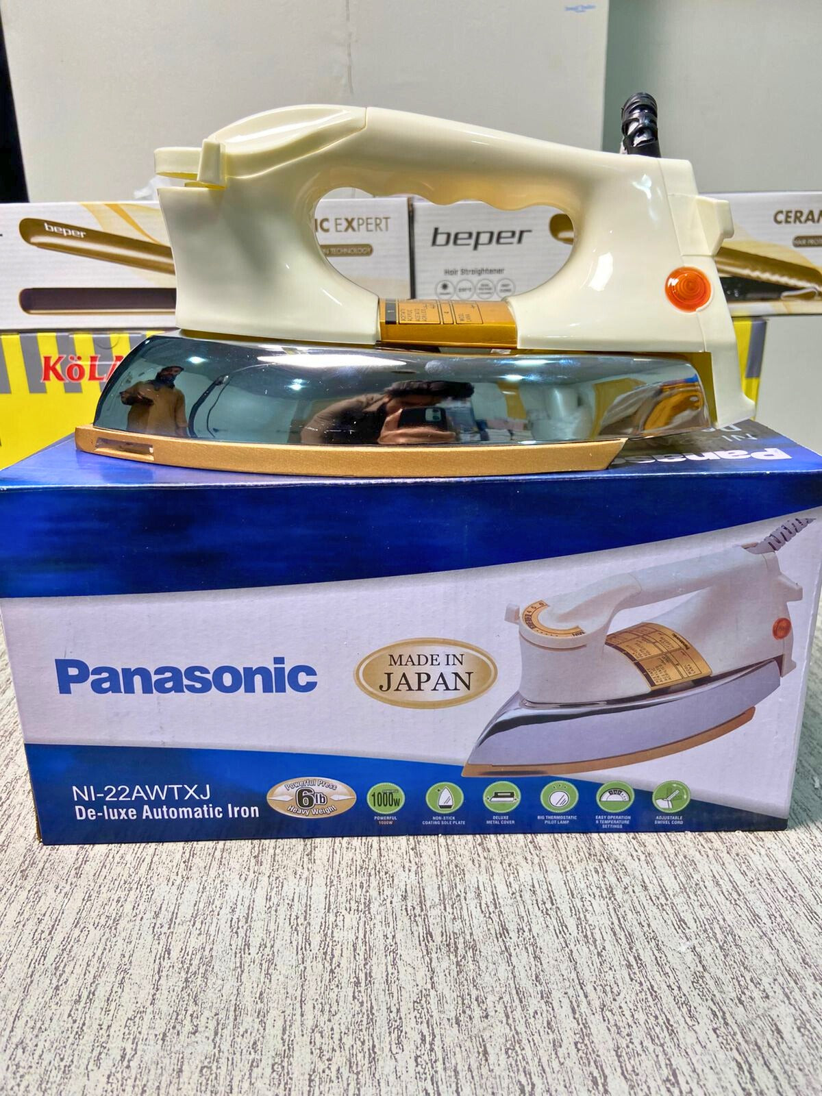 Panasonic Dry Iron Japan Imported, 1000W - Non-Stick